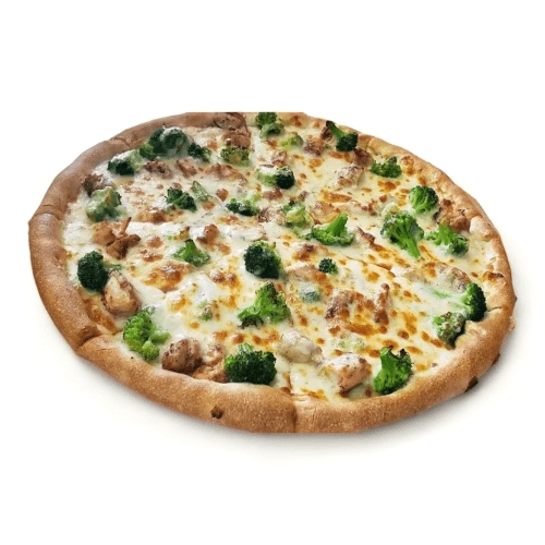 Chicken, Broccoli, Alfredo Pizza