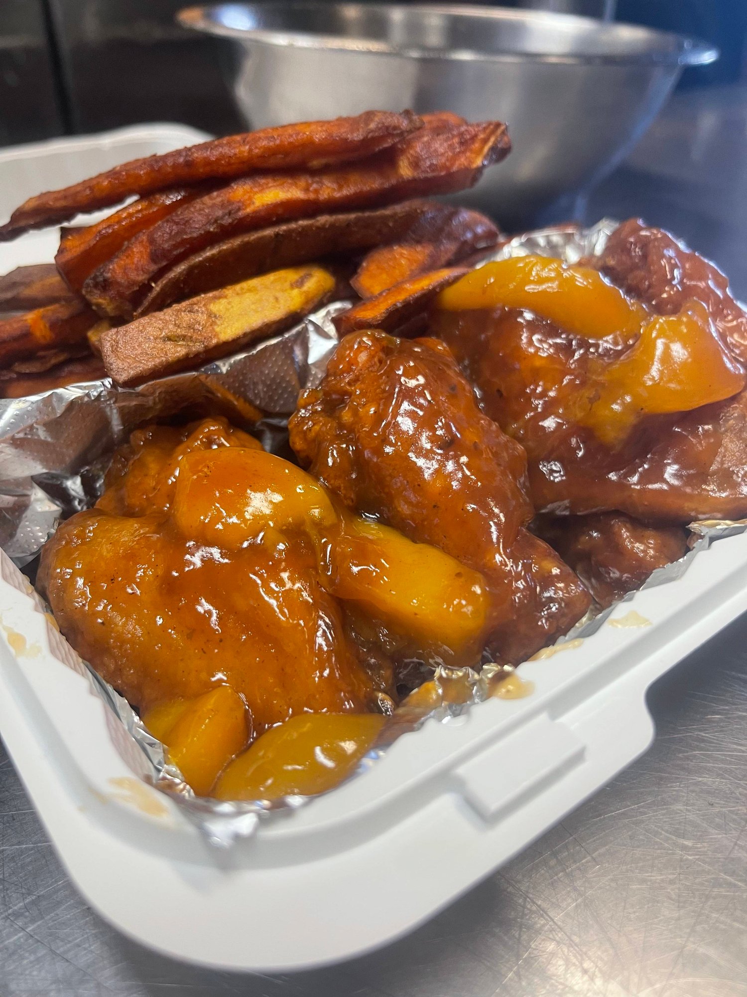 Southern Peach Cobbler Wings.