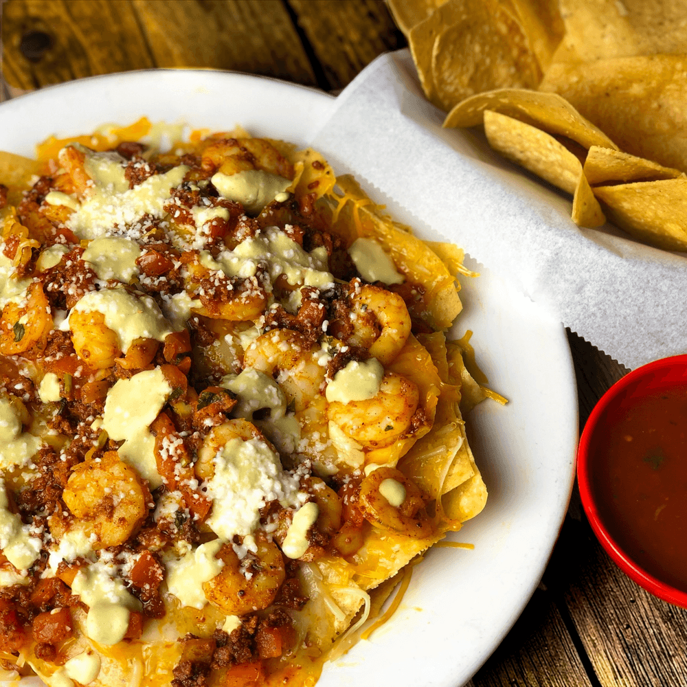 Nachos Con Camaron
