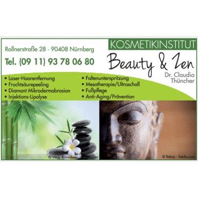Logo von Kosmetikinstitut Beauty & Zen Dr. Claudia Thüncher