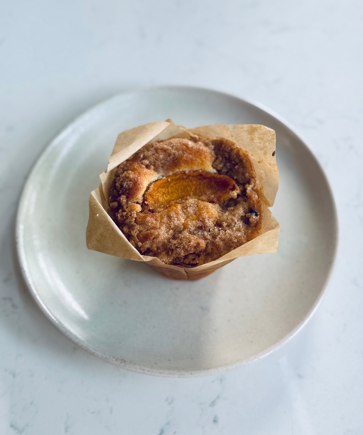 Peach Cobbler Muffin