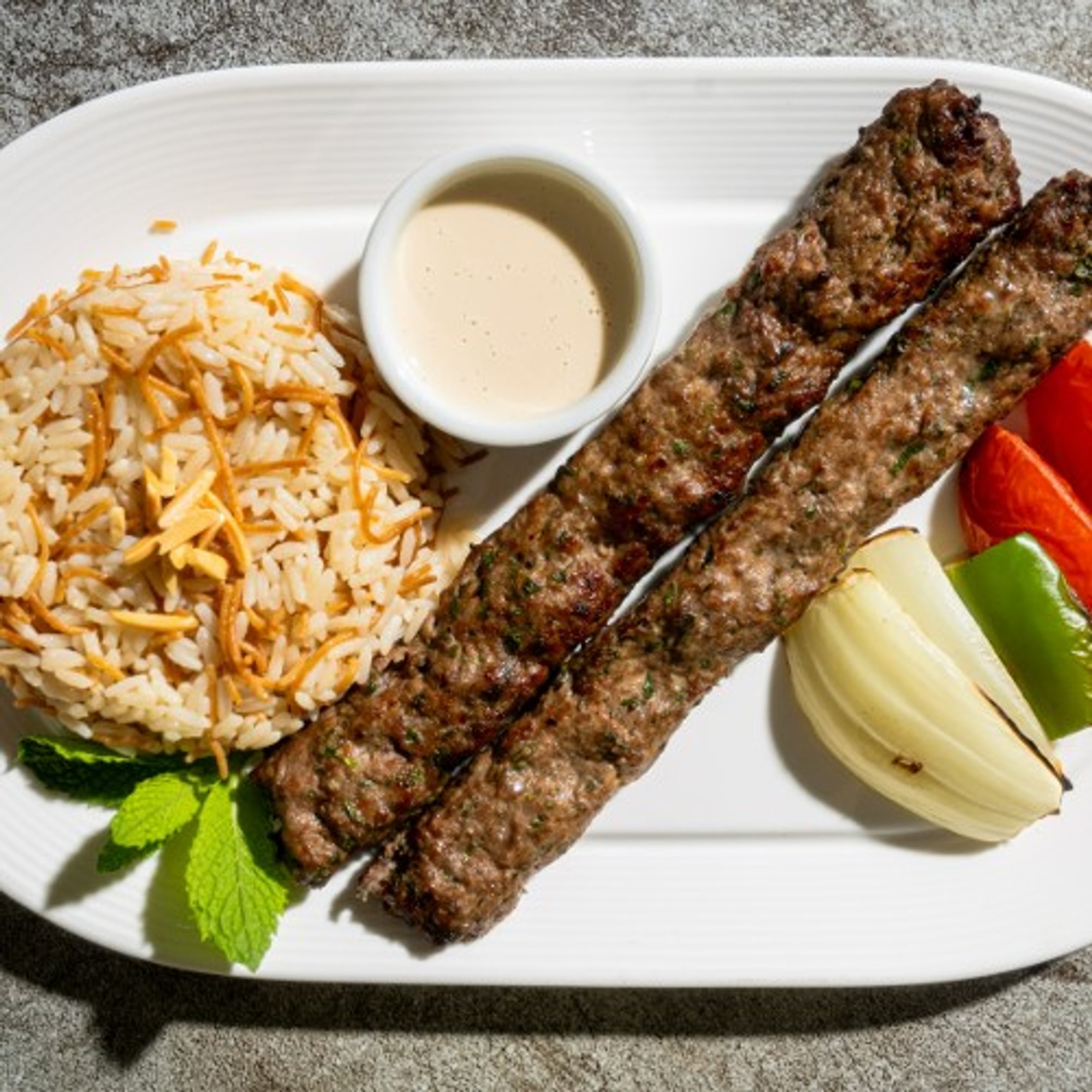 Kafta Kabob Plate