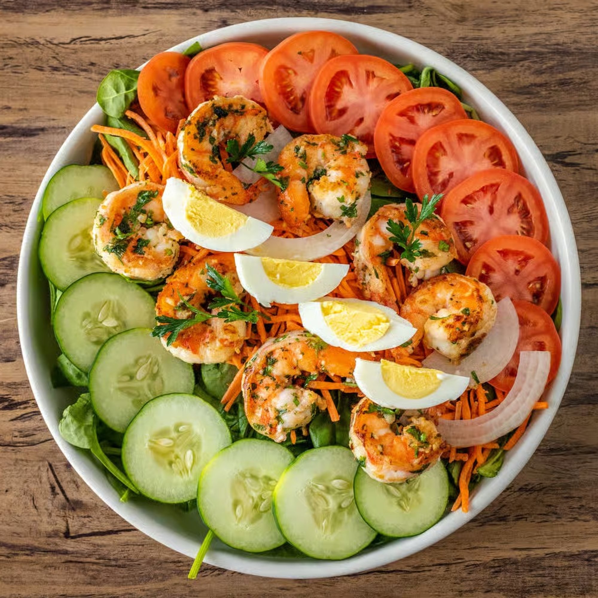 Shrimpy salad