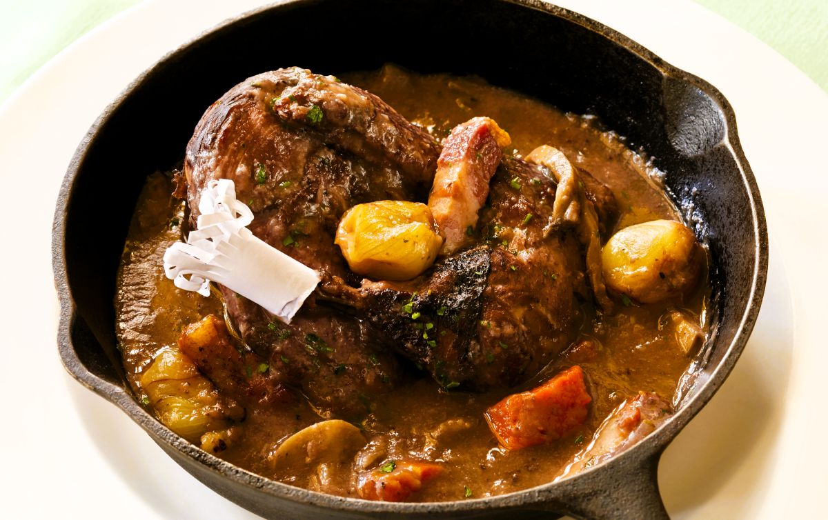 Chicken " Coq au Vin " Burgundy Style