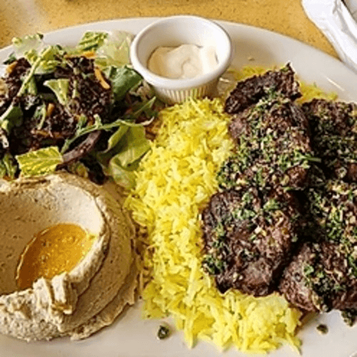 Chimichurri Beef Kabab Plate