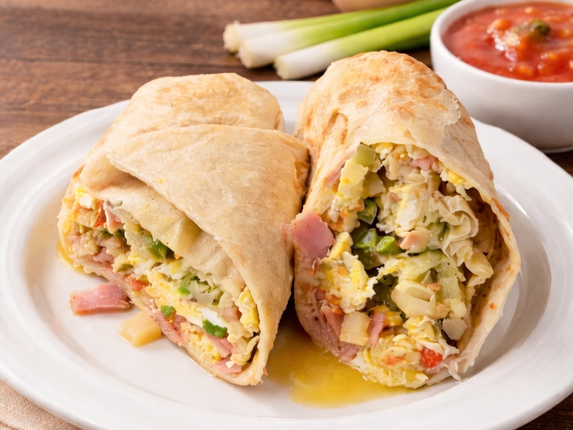 Ham Breakfast Burrito