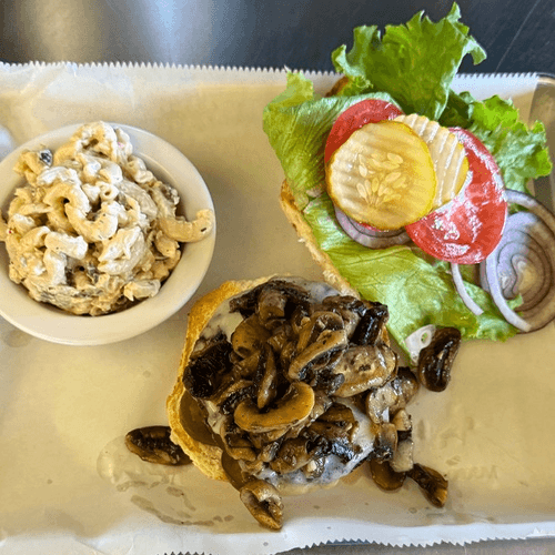 Kobe Burger with Choice of Toppings with Choice of Side