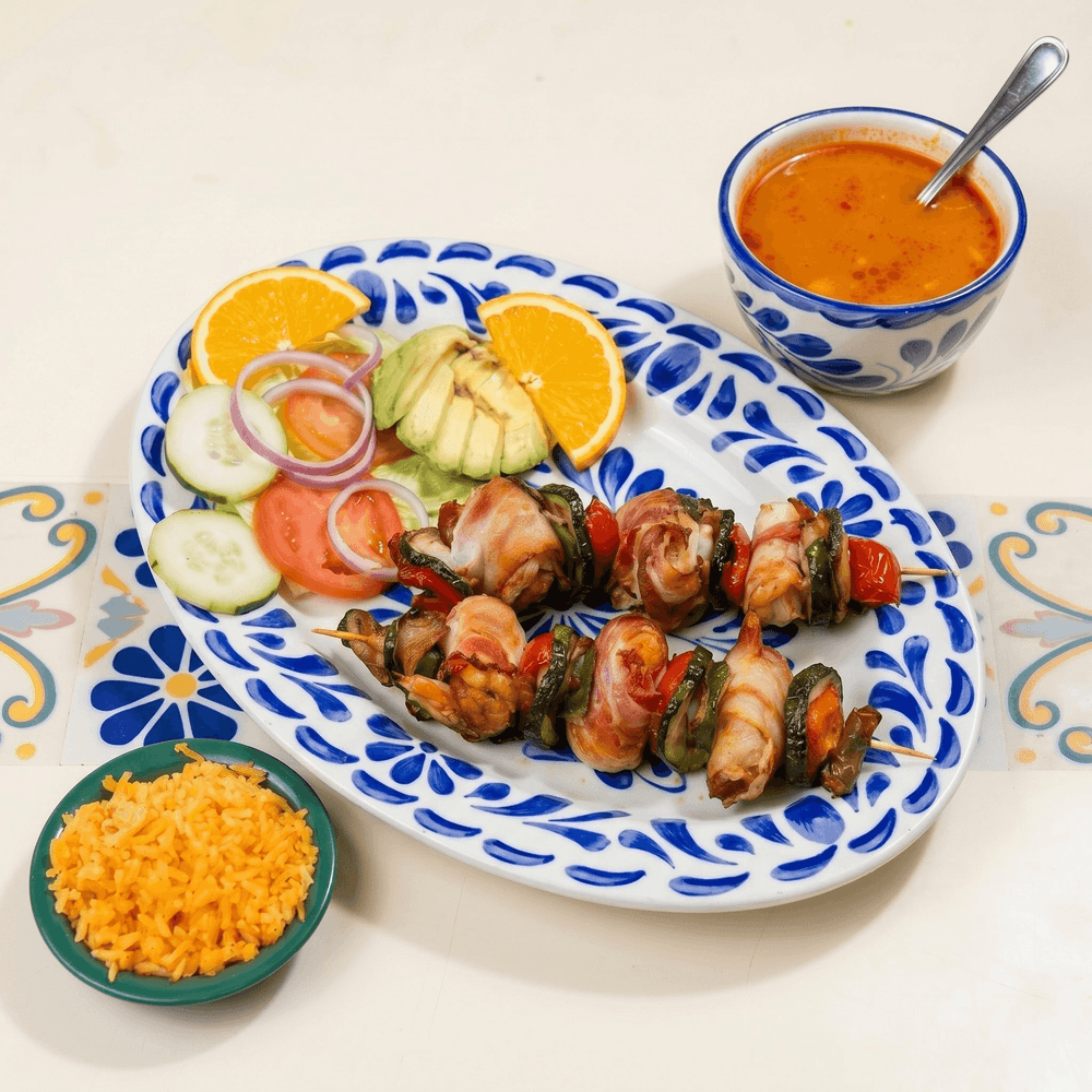 Camarones a la Brocheta