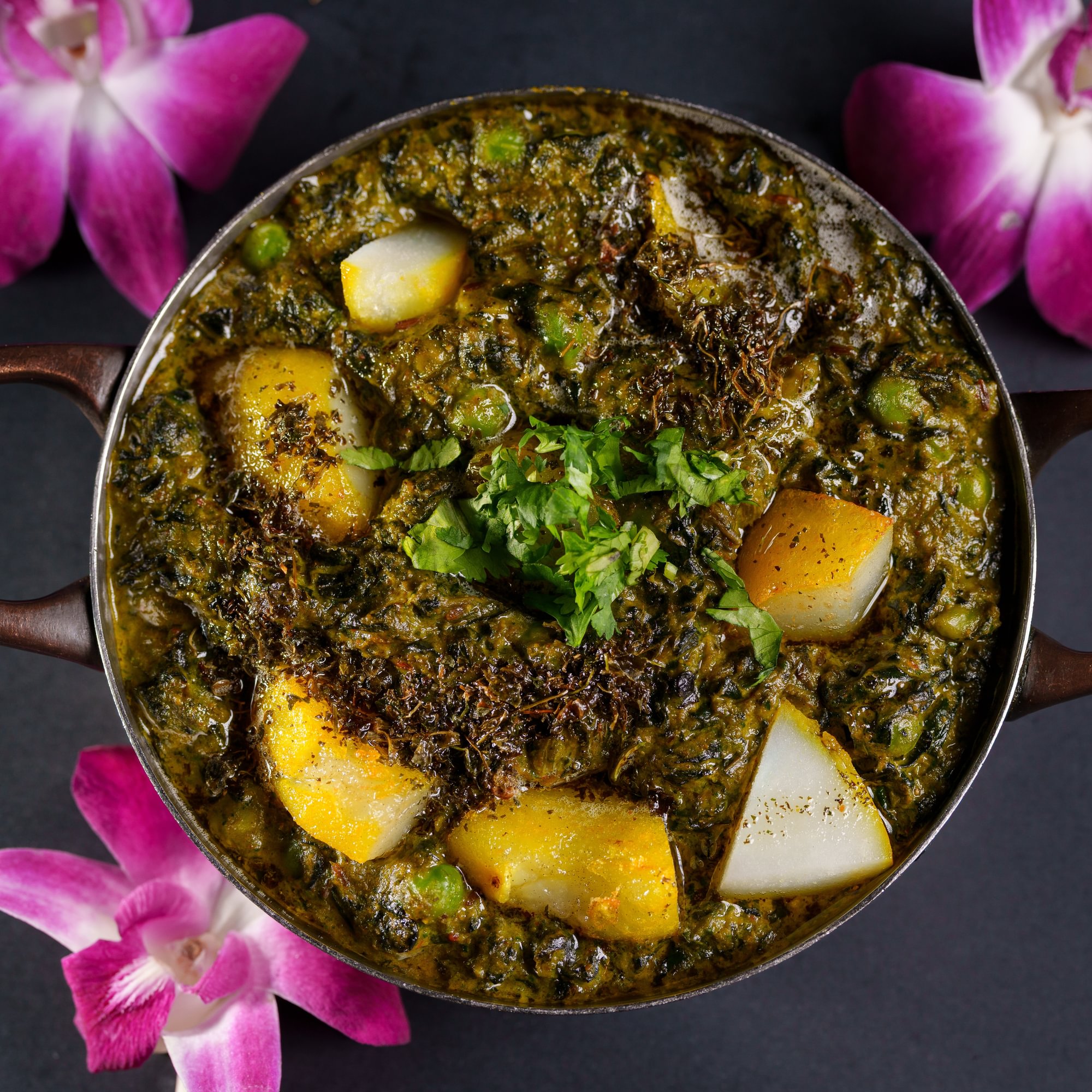 Aloo Methi Mutter Curry