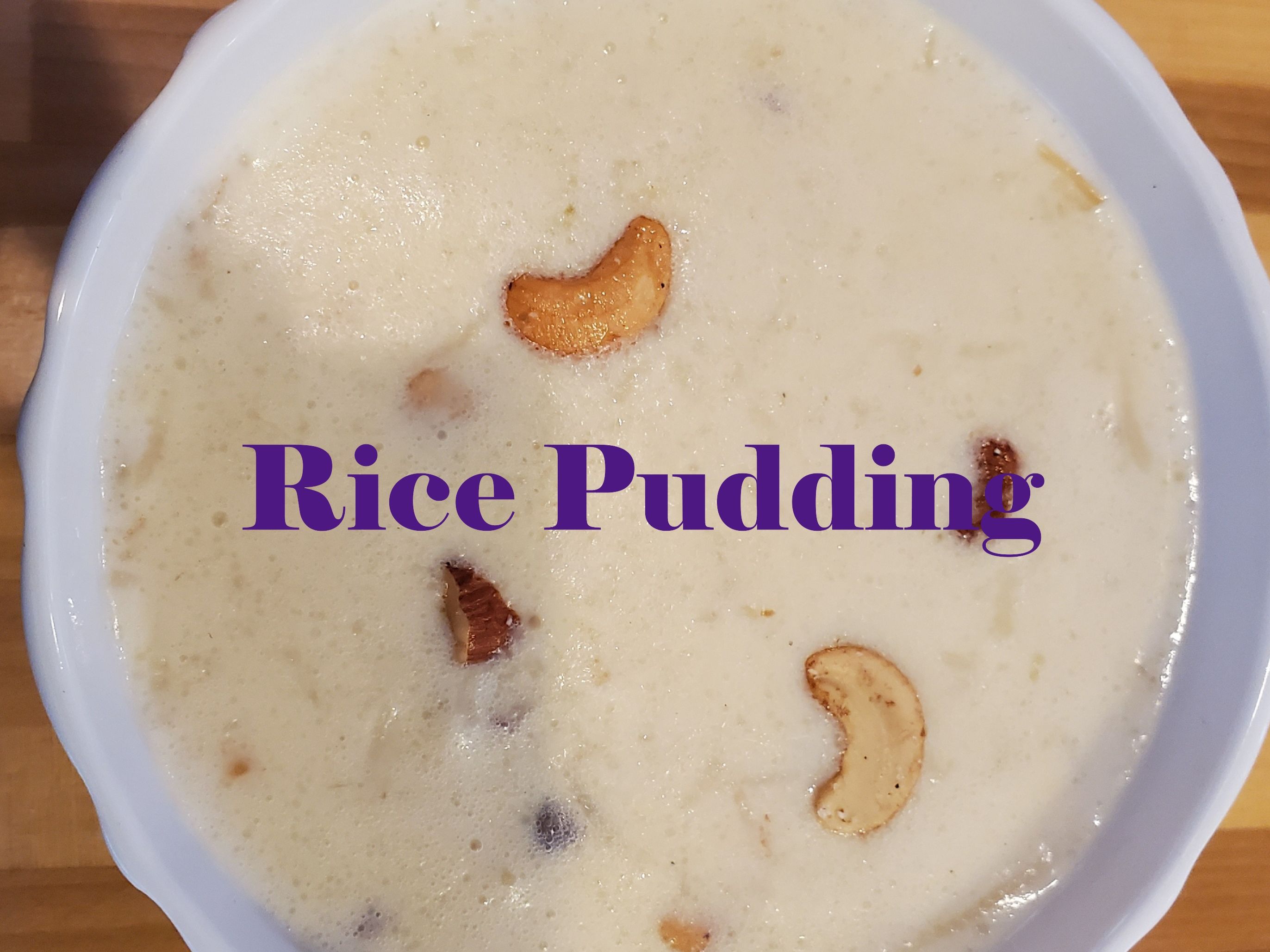 RICE PUDDING