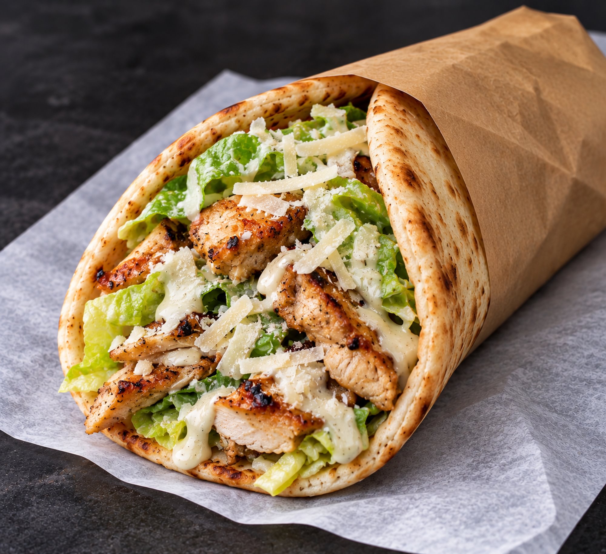 Grilled Chicken Caesar Pita