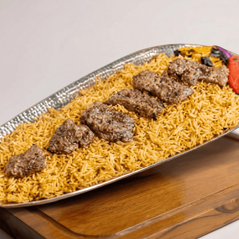 Lamb Kebab Rice Plate
