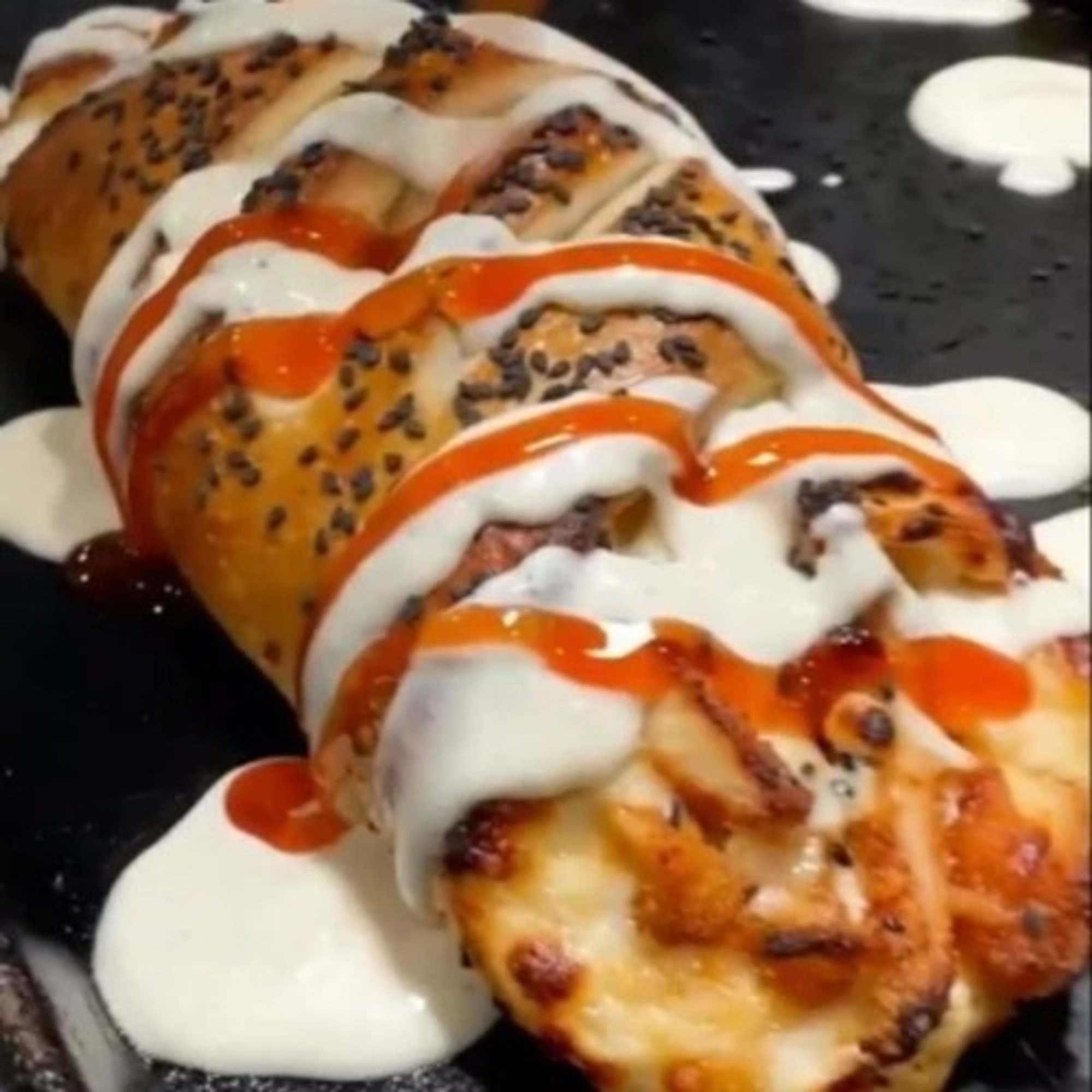Fire Chicken Stromboli