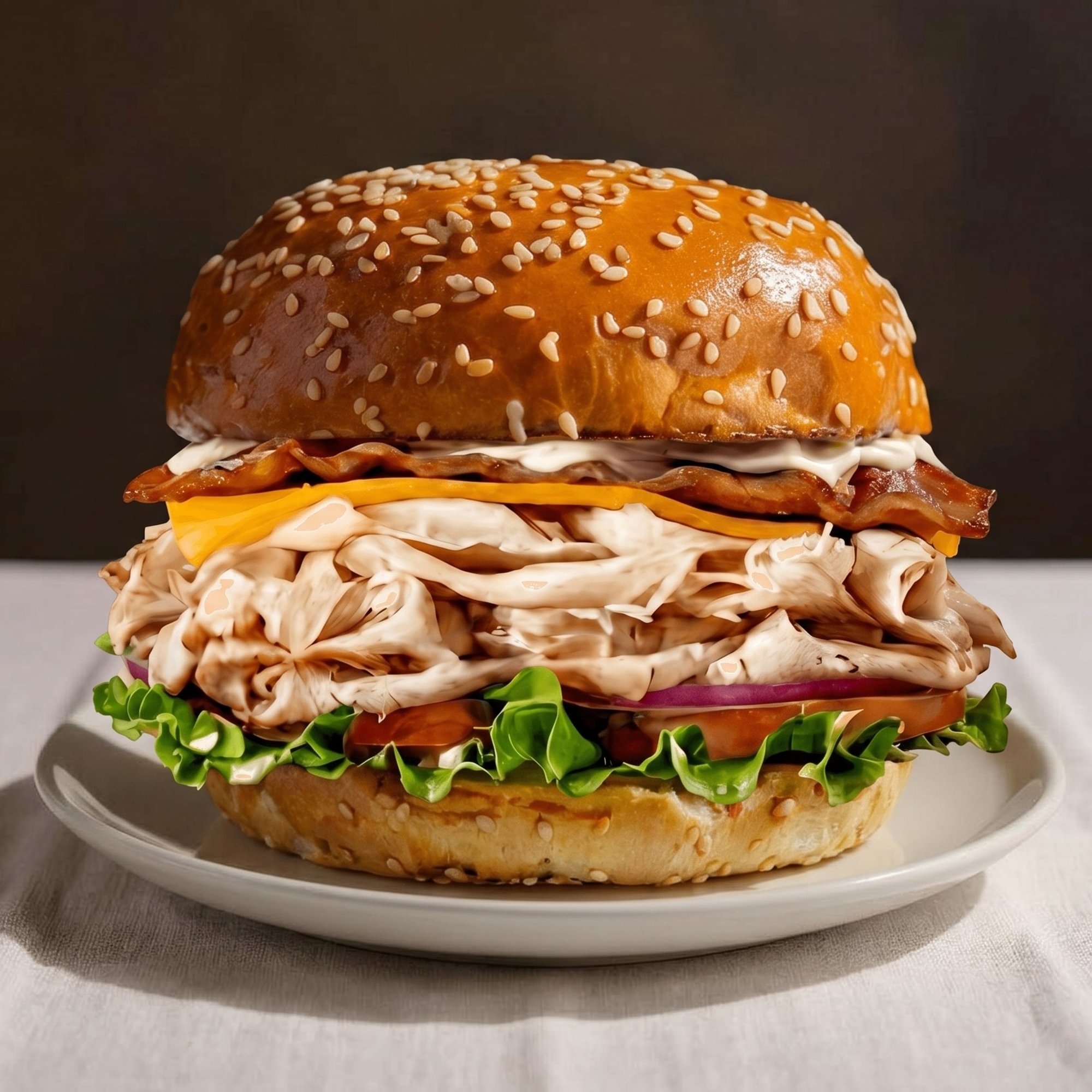 Chicken Bacon Ranch Club Sandwich