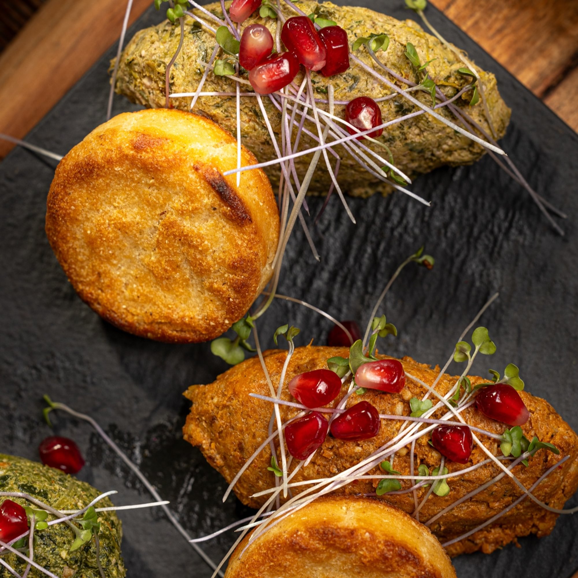 Pkhali Trio & Corn Bread