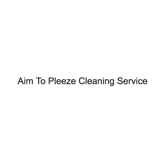 Aim To Pleeze Cleaning Service Logo