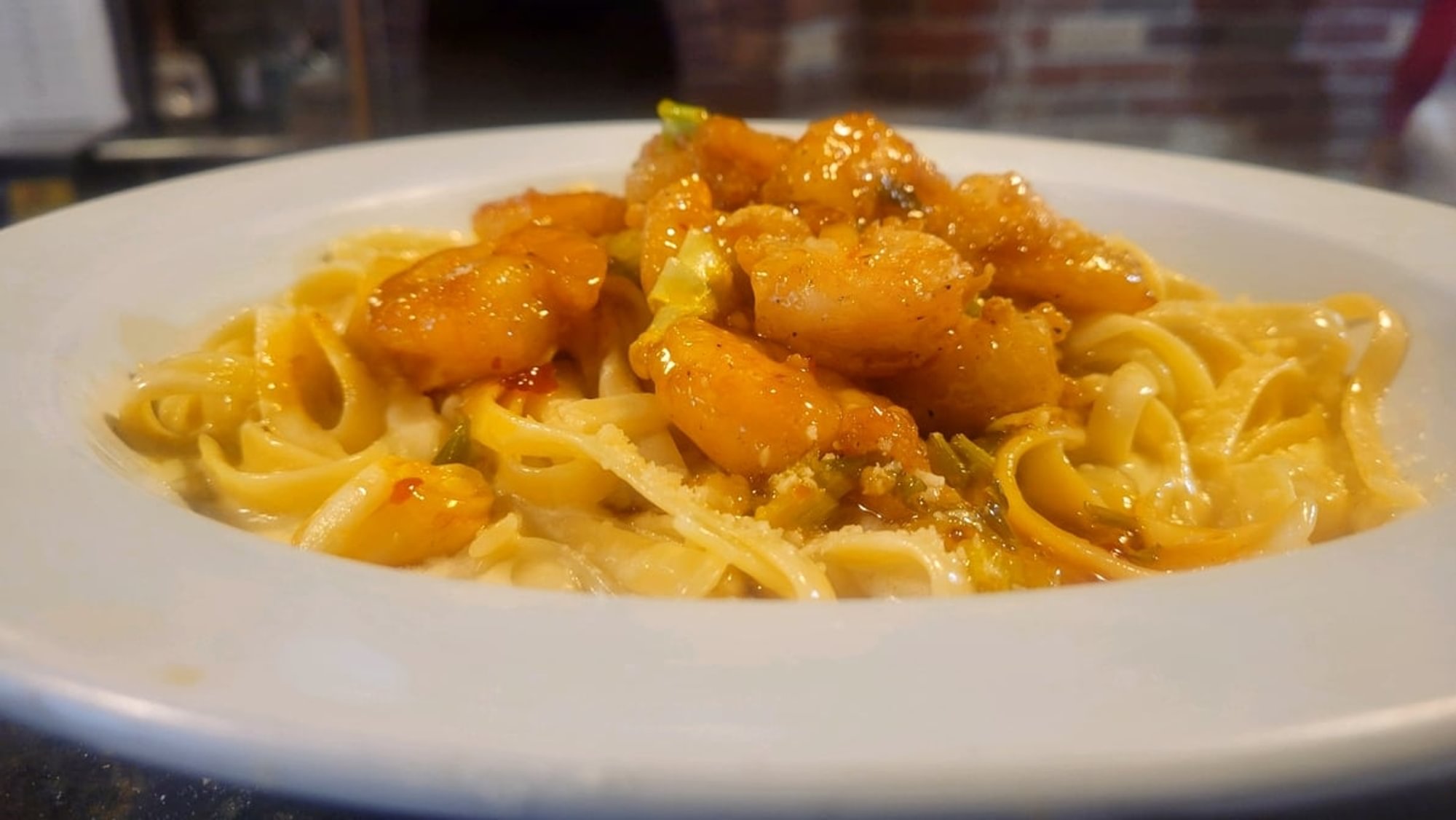 Bang Bang Shrimp Alfredo