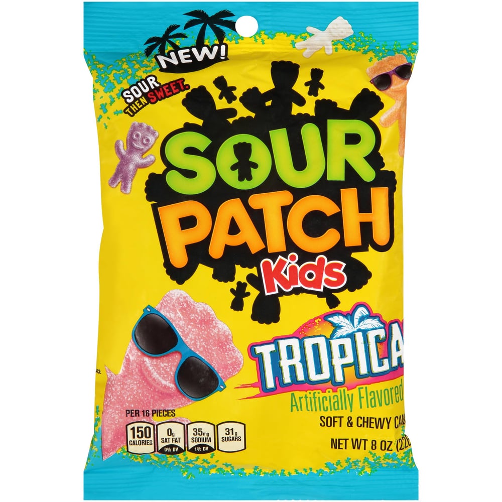 Sour Patch Kids Tropical 8oz Peg Bag