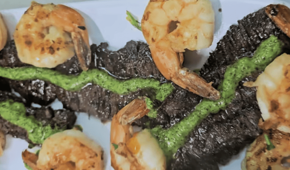 Churrasco Y Camarones / Skirt Steak and Shrimp