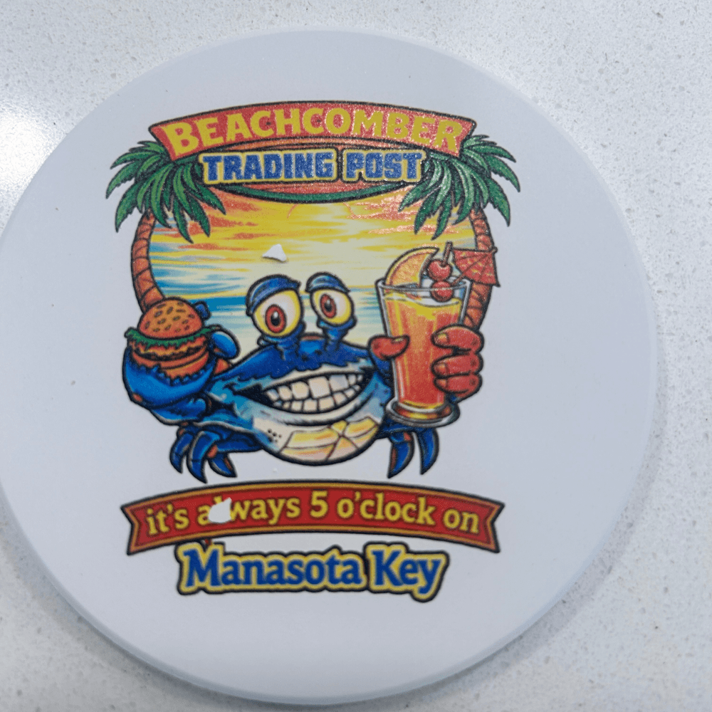 Blue Crab 4 inch Ceramic Coaster