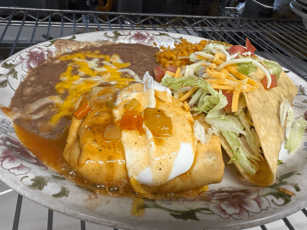 #33 Chimichanga and Taco