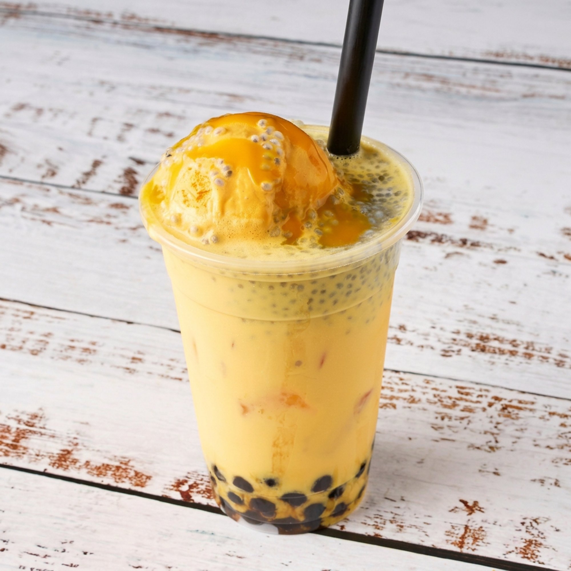 Mango kulfi milk tea
