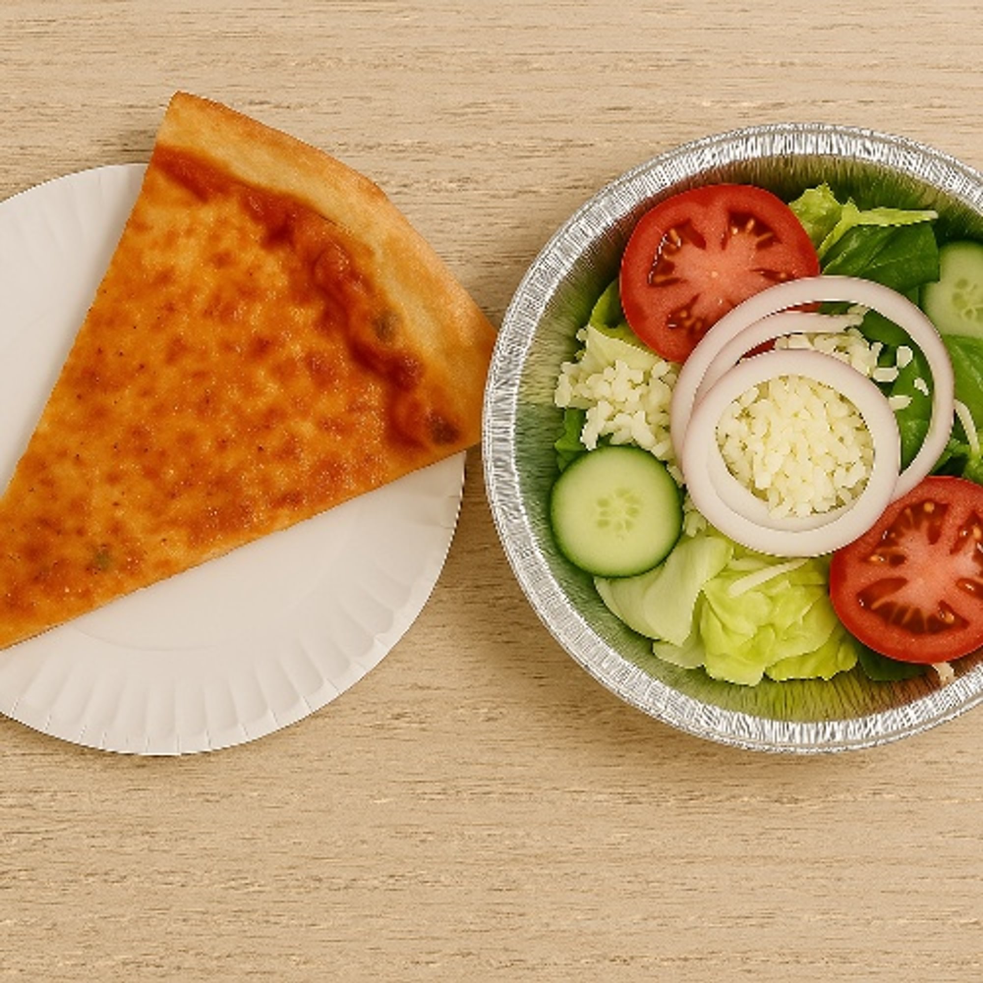 1 Pizza Slice & Side Salad