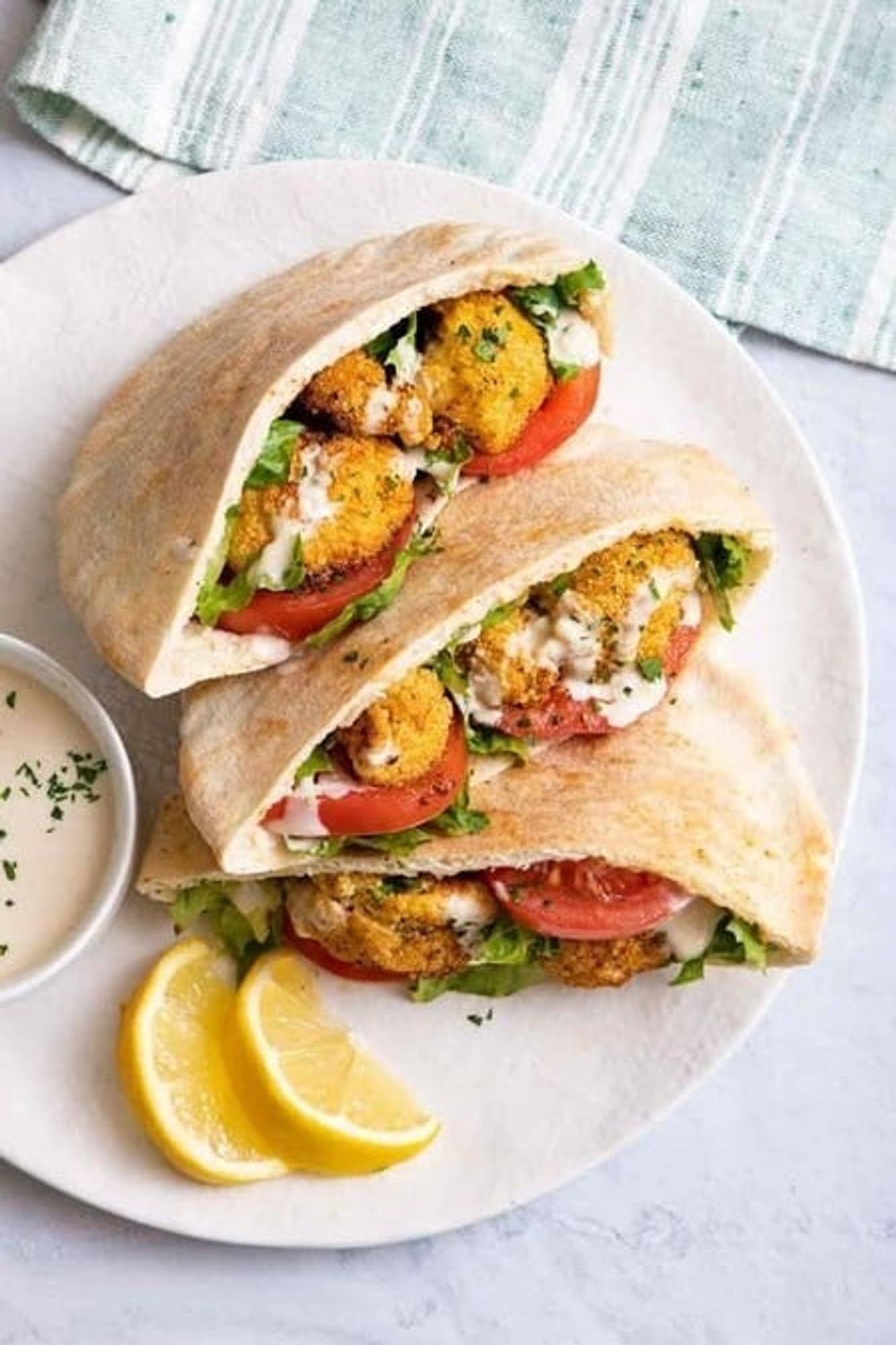 Cauliflower Pita Sandwich