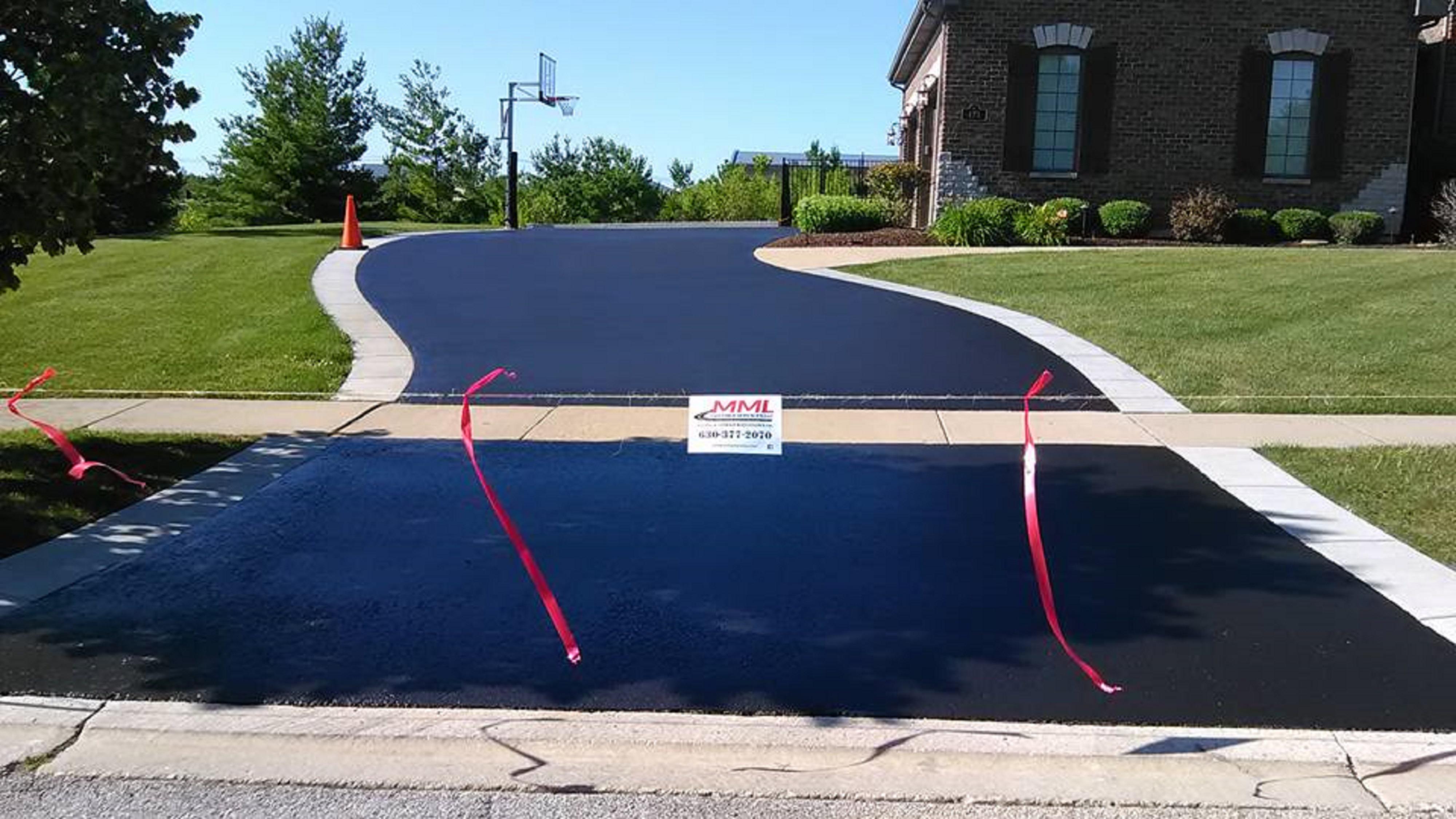 St. Charles Residential Driveway Crack Seal & Sealcoat