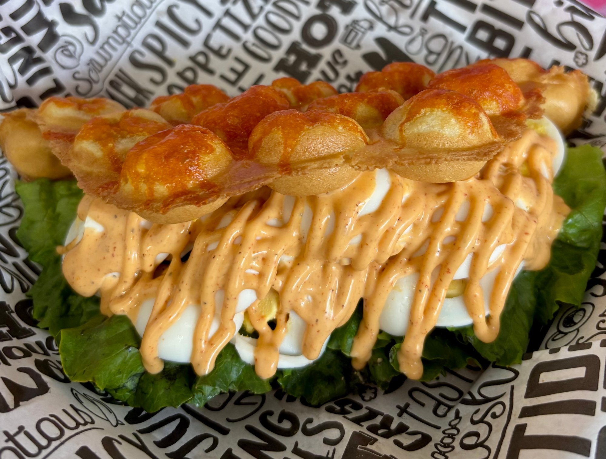 Deviled Egg Waffle