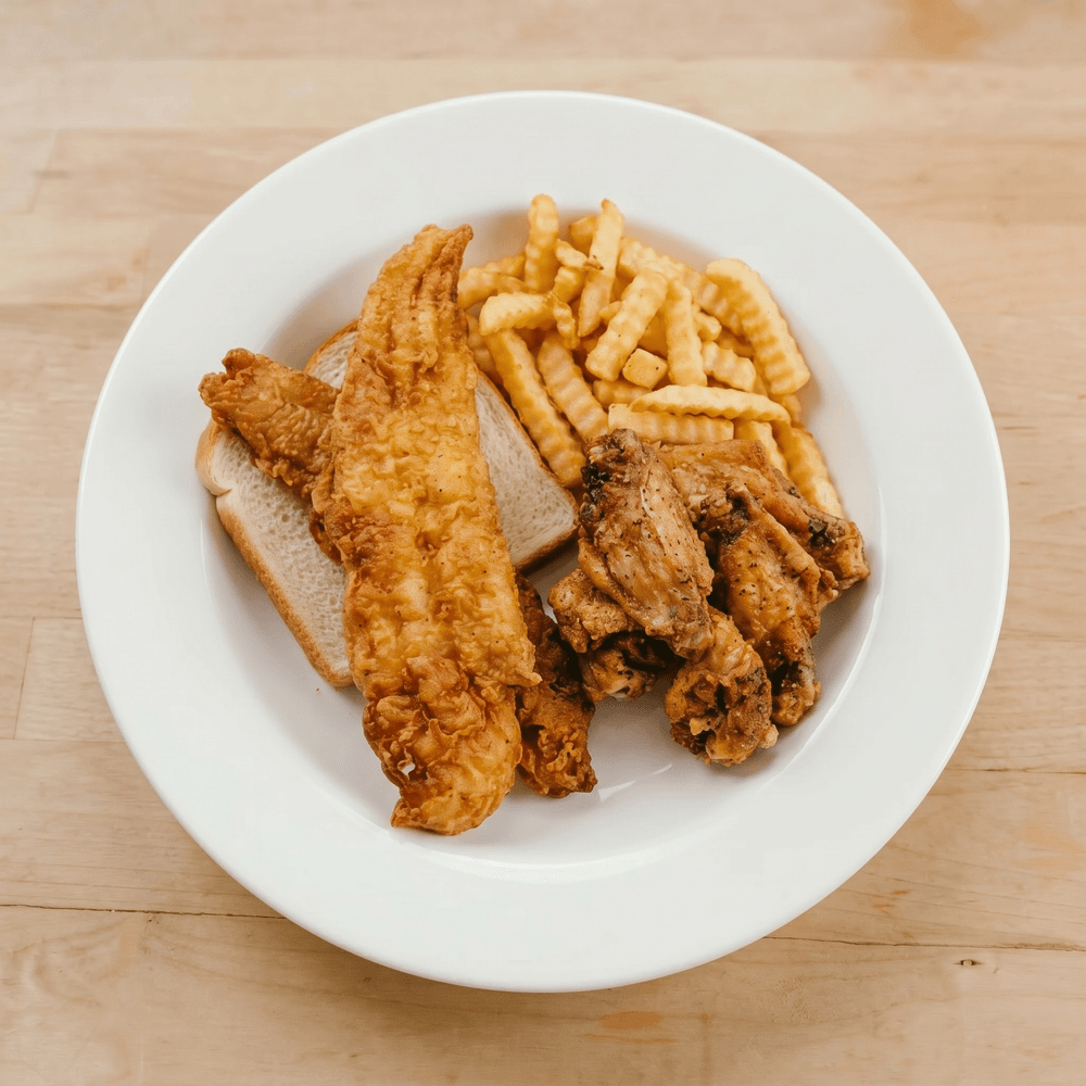 Fried Fish and Wing Combo