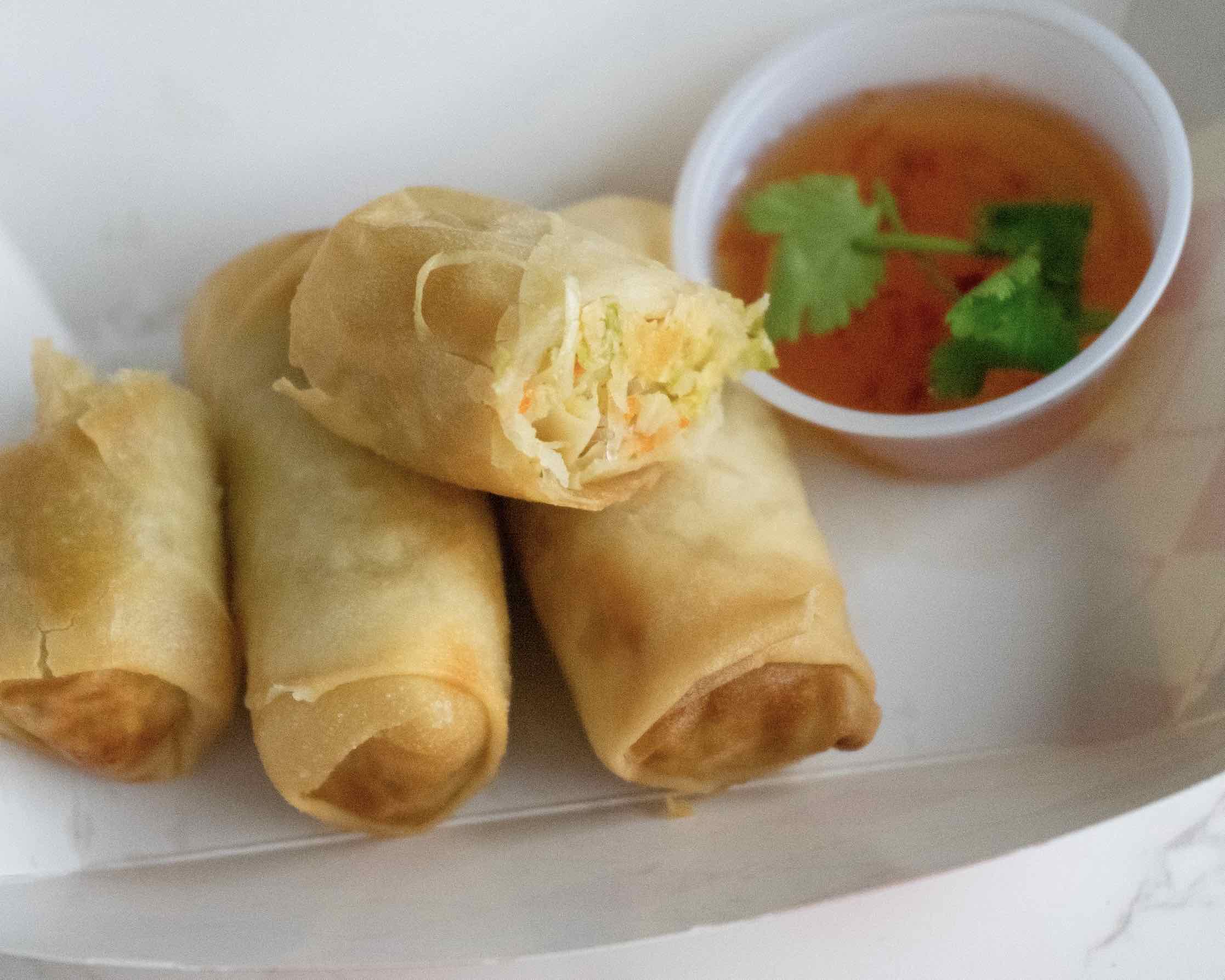 Vegetable Spring Rolls - Vegan Crispy Rolls (3)