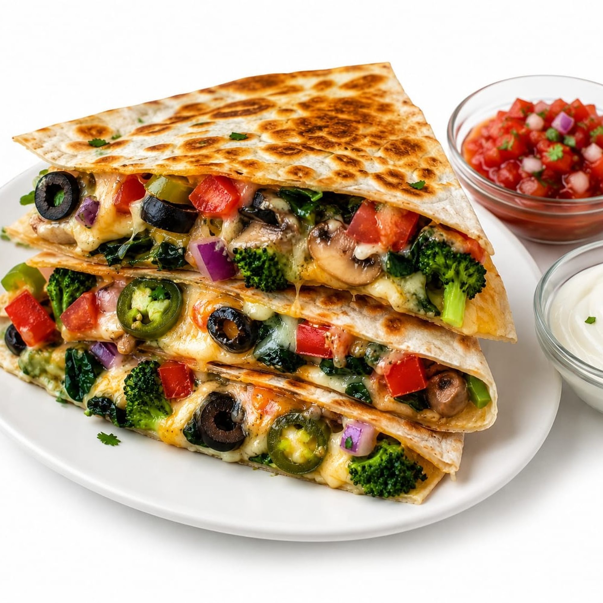 Veggie Queso Quesadilla