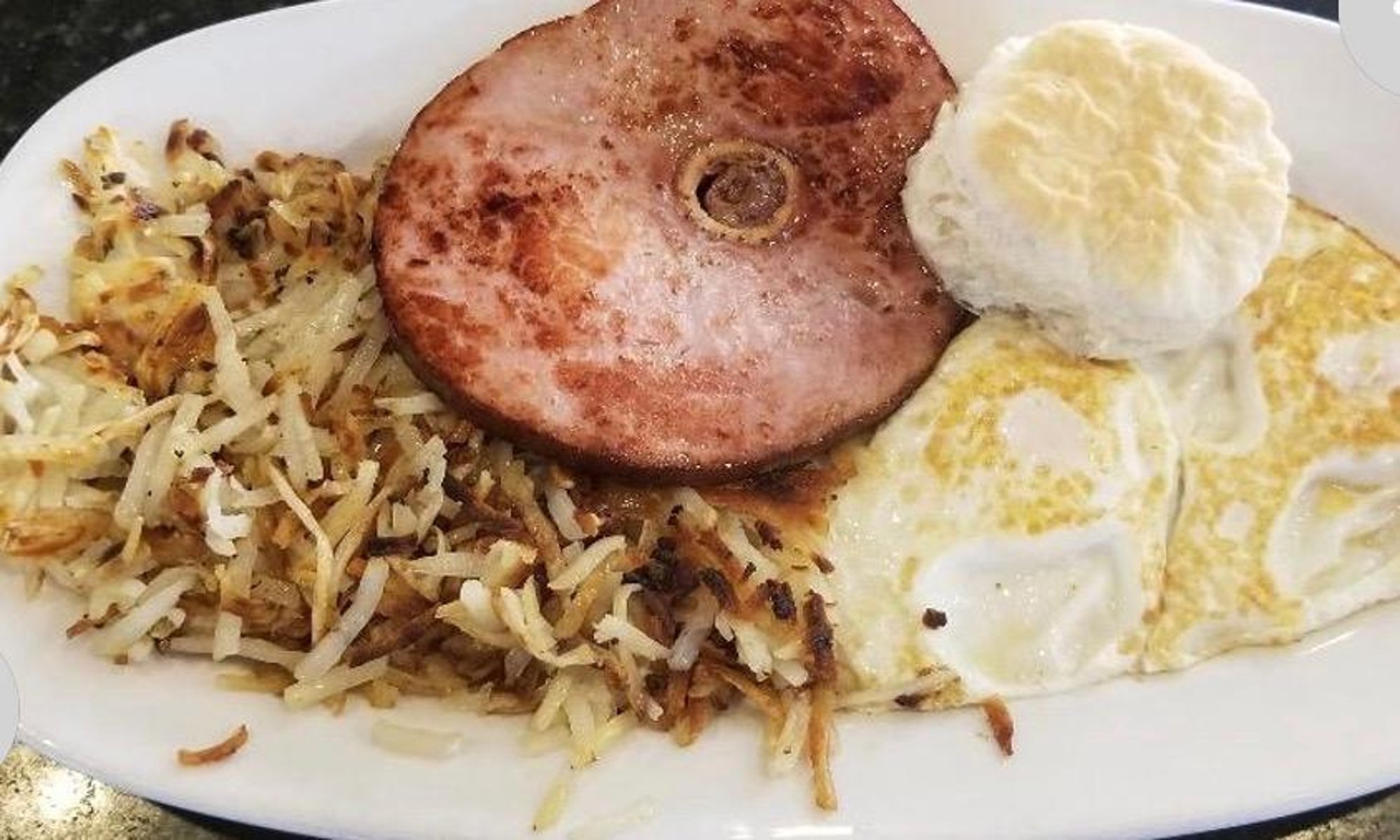 Ham Steak & Eggs