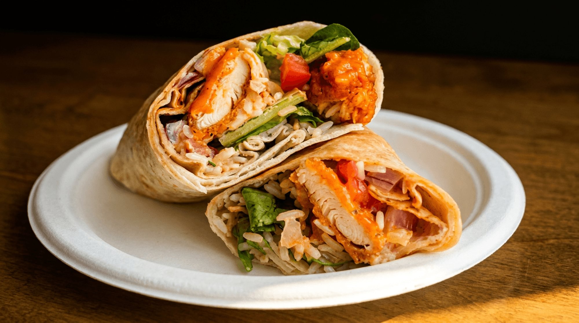 Buffalo Chicken Ranch Pita