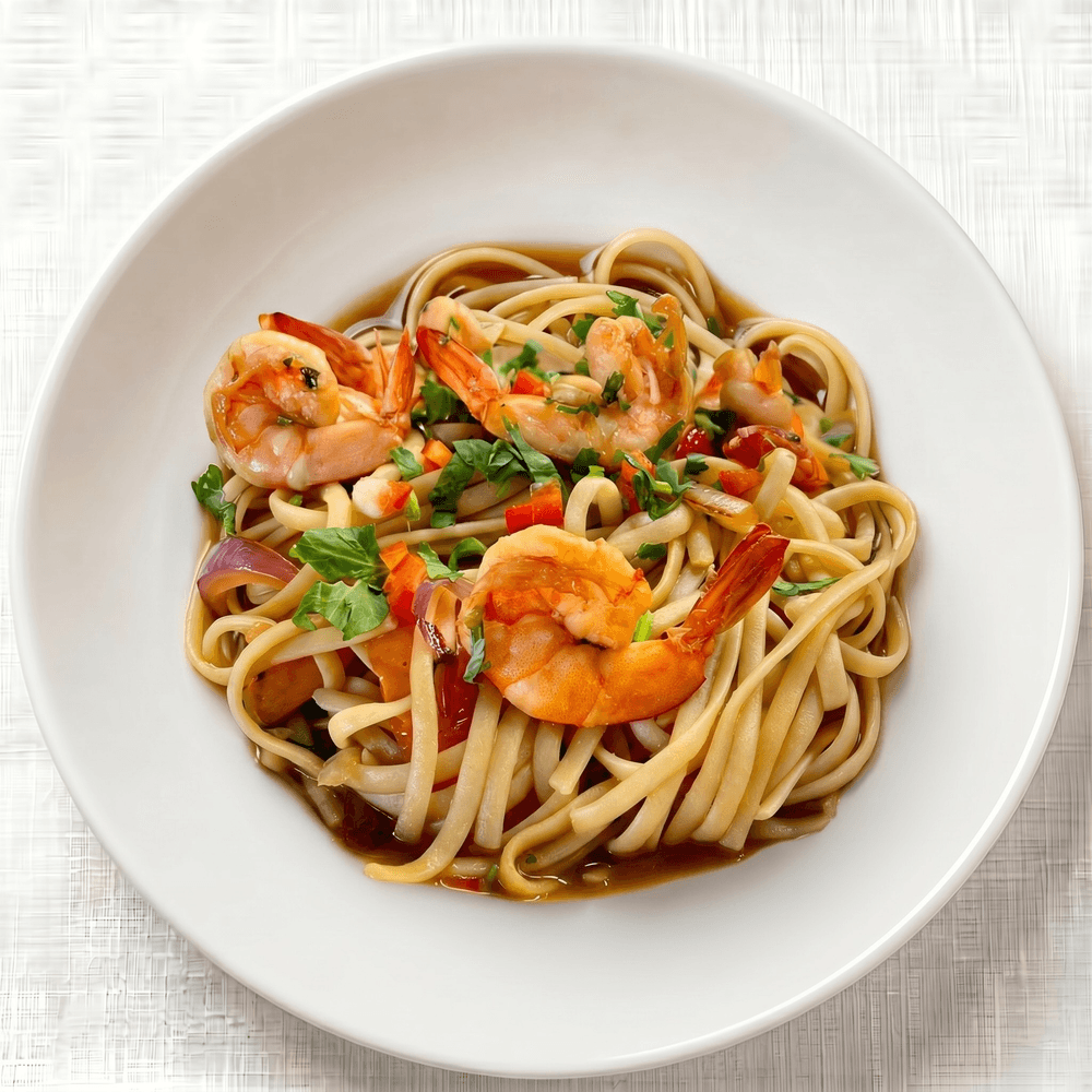 Tallarin Saltado De Camarón