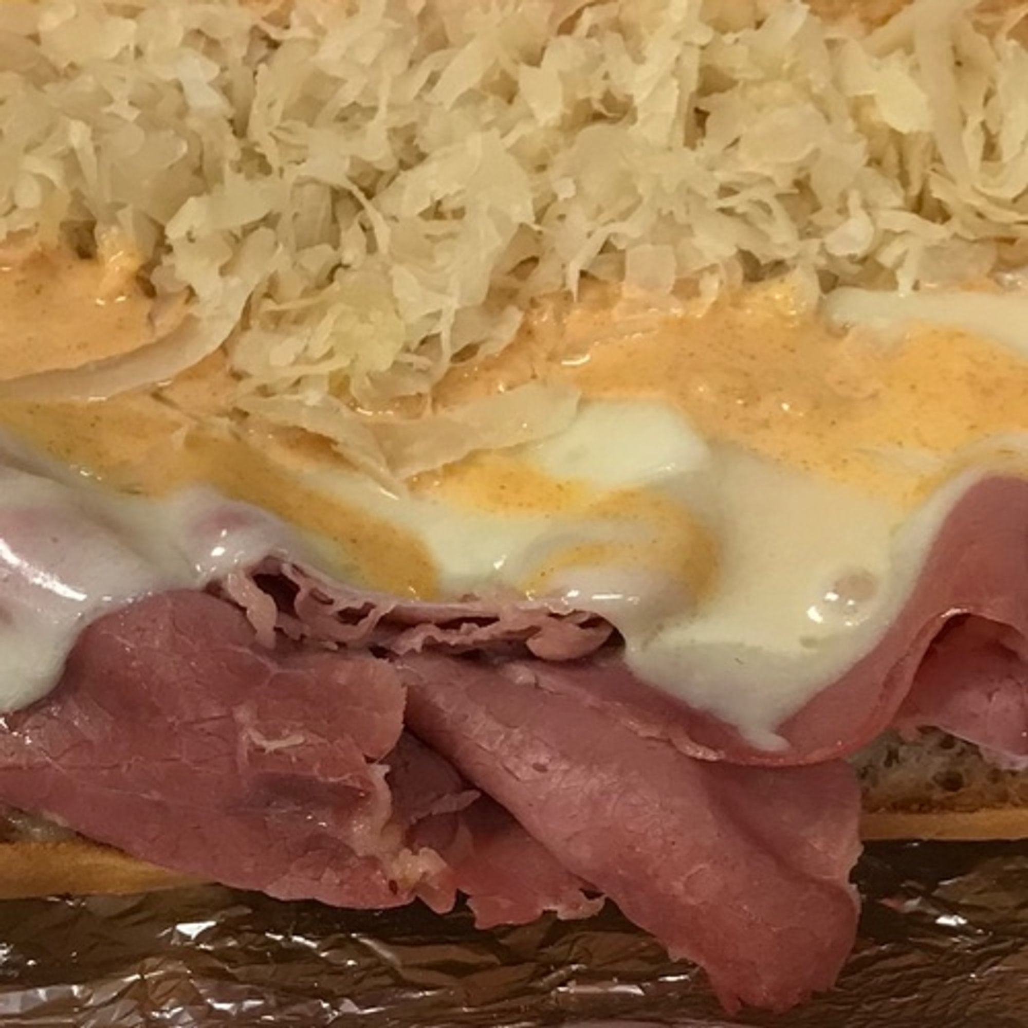 #28 Whole Reuben Sub.