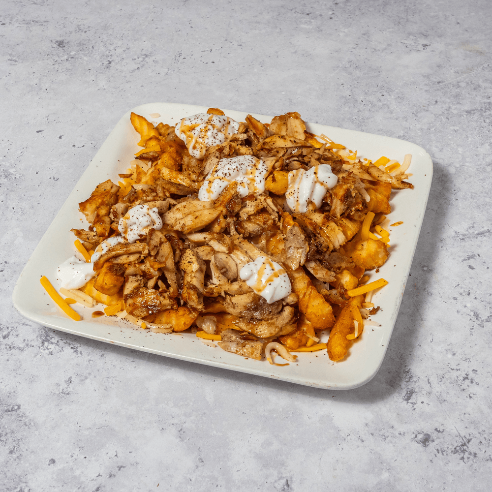 Chicken Shawarma Over Fries