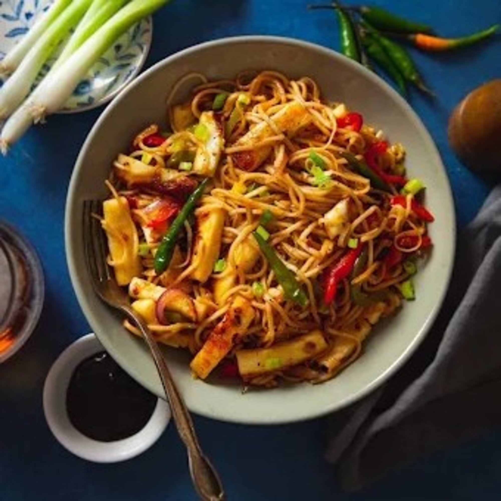 Paneer Hakka Noodles