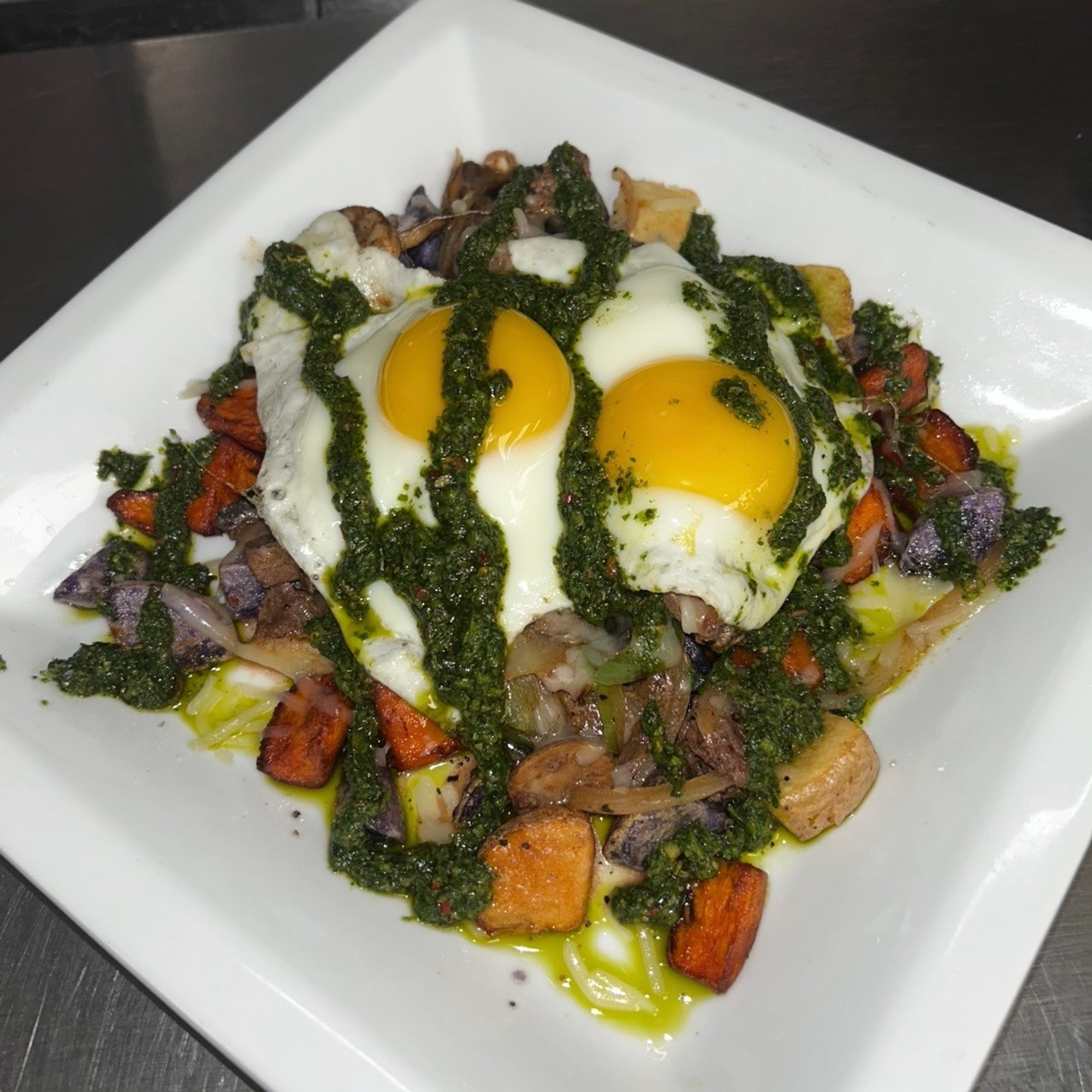 Chimichurri Steak Skillet
