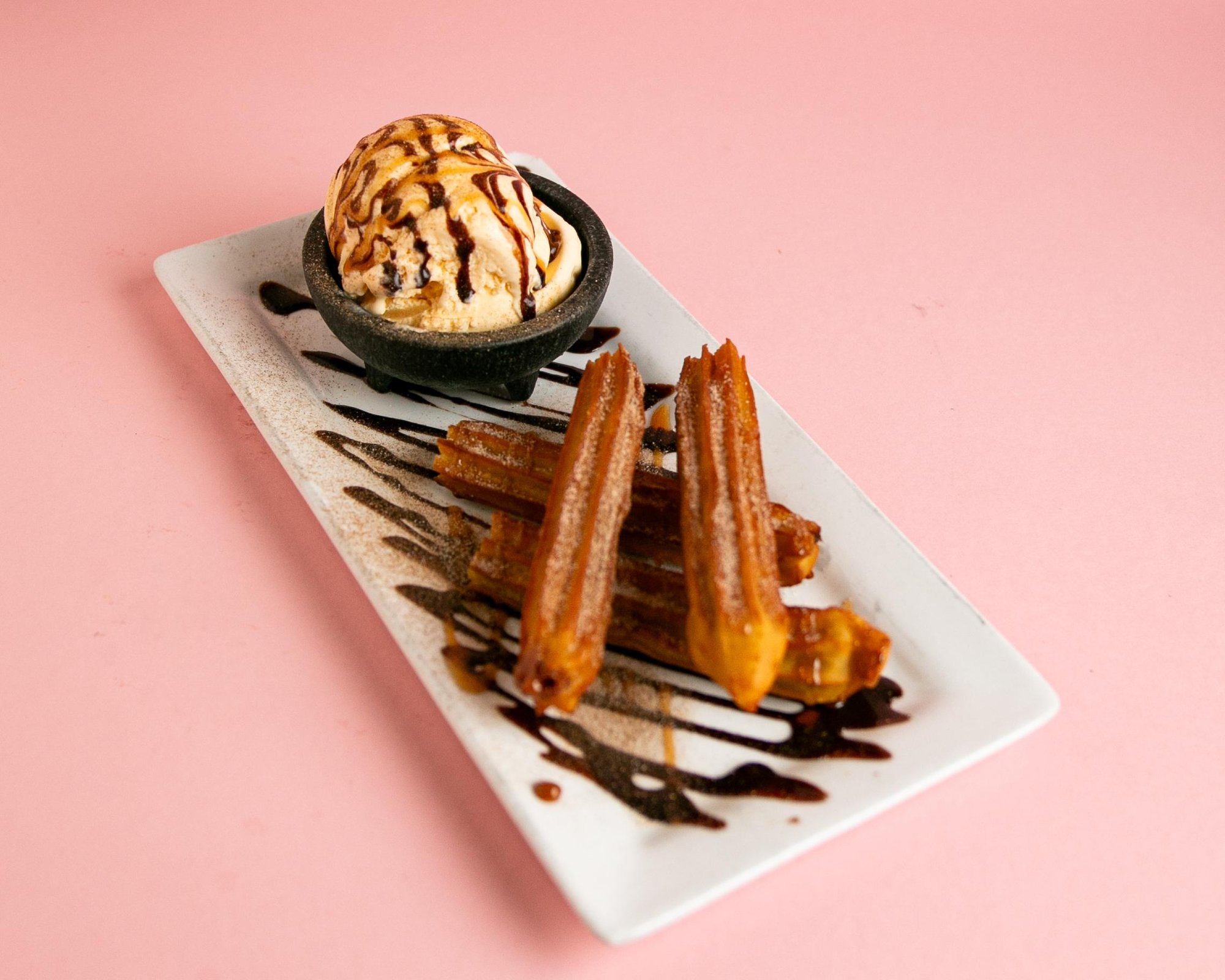 Churros With Ice Cream