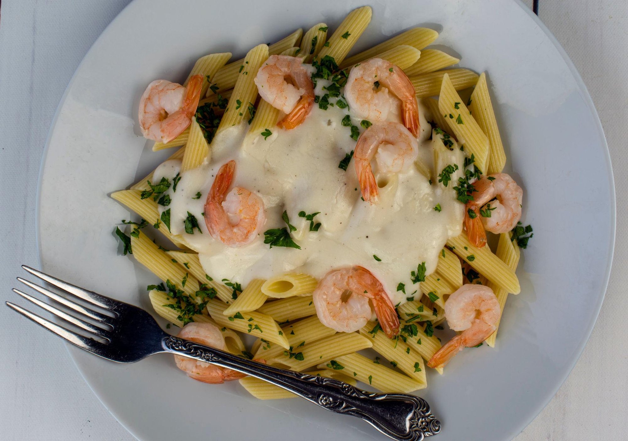 Garlic Parmesan Shrimp Alfredo