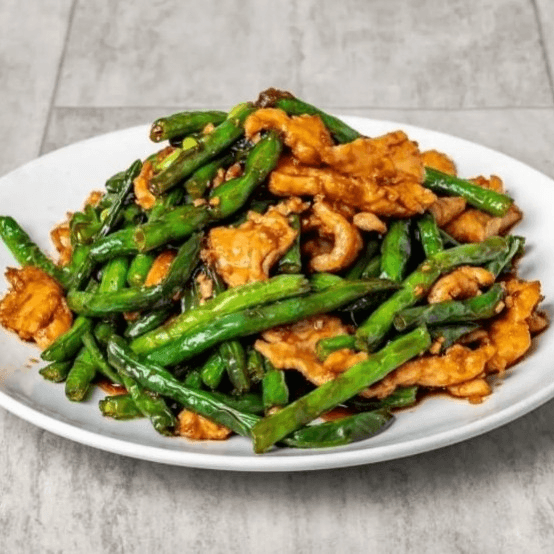 String bean with chicken / 四季豆炒鸡肉