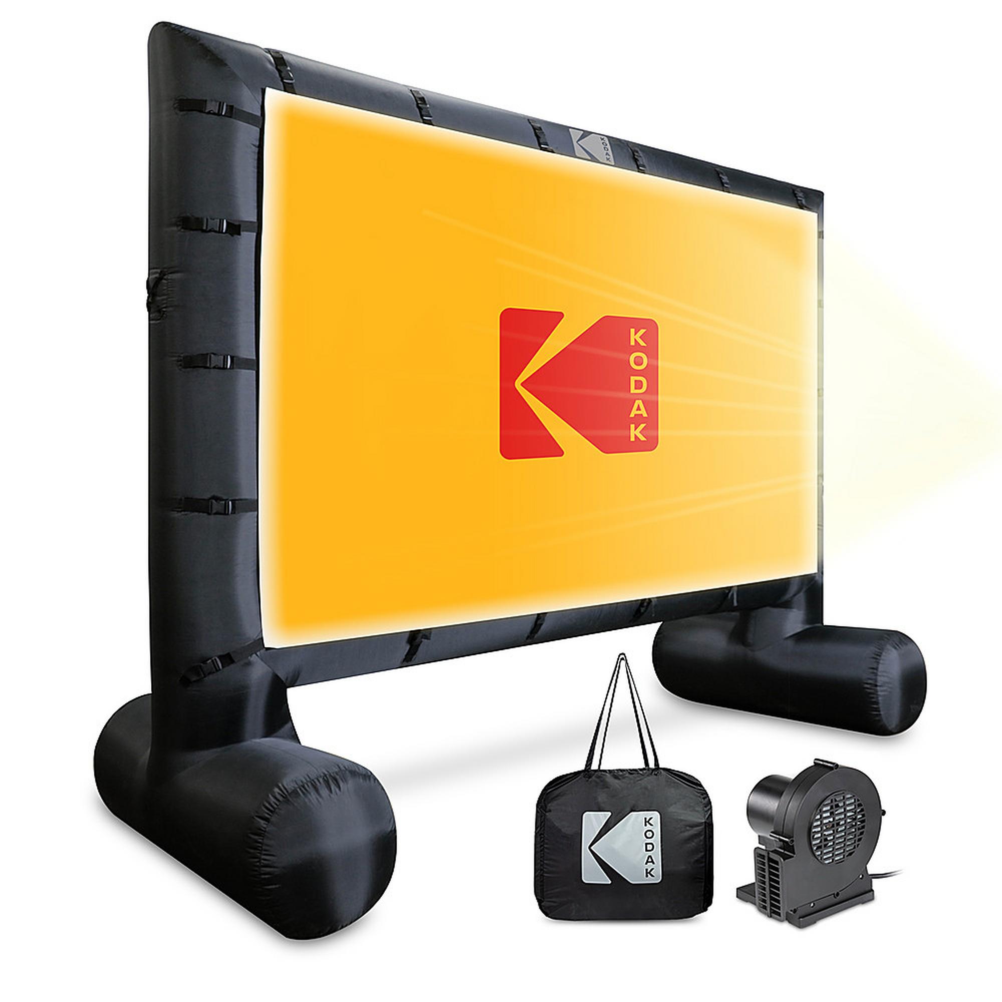 Kodak - Giant Inflatable Projector Screen, Outdoor Movie Screen, 17 ft. Blow Up Projector Screen wit
