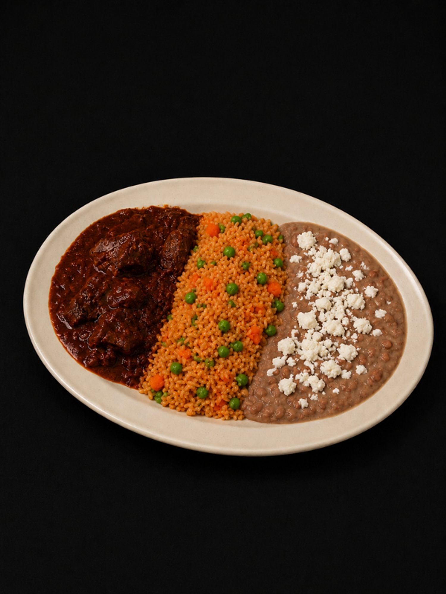 Carnitas Rice and Beans Plate