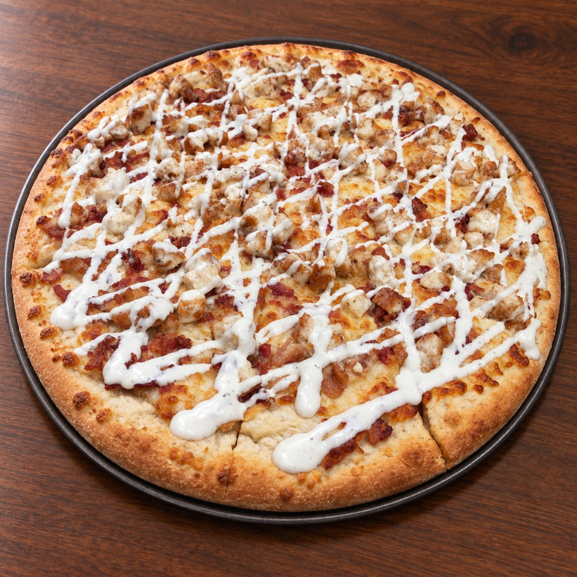 Chicken bacon ranch pizza