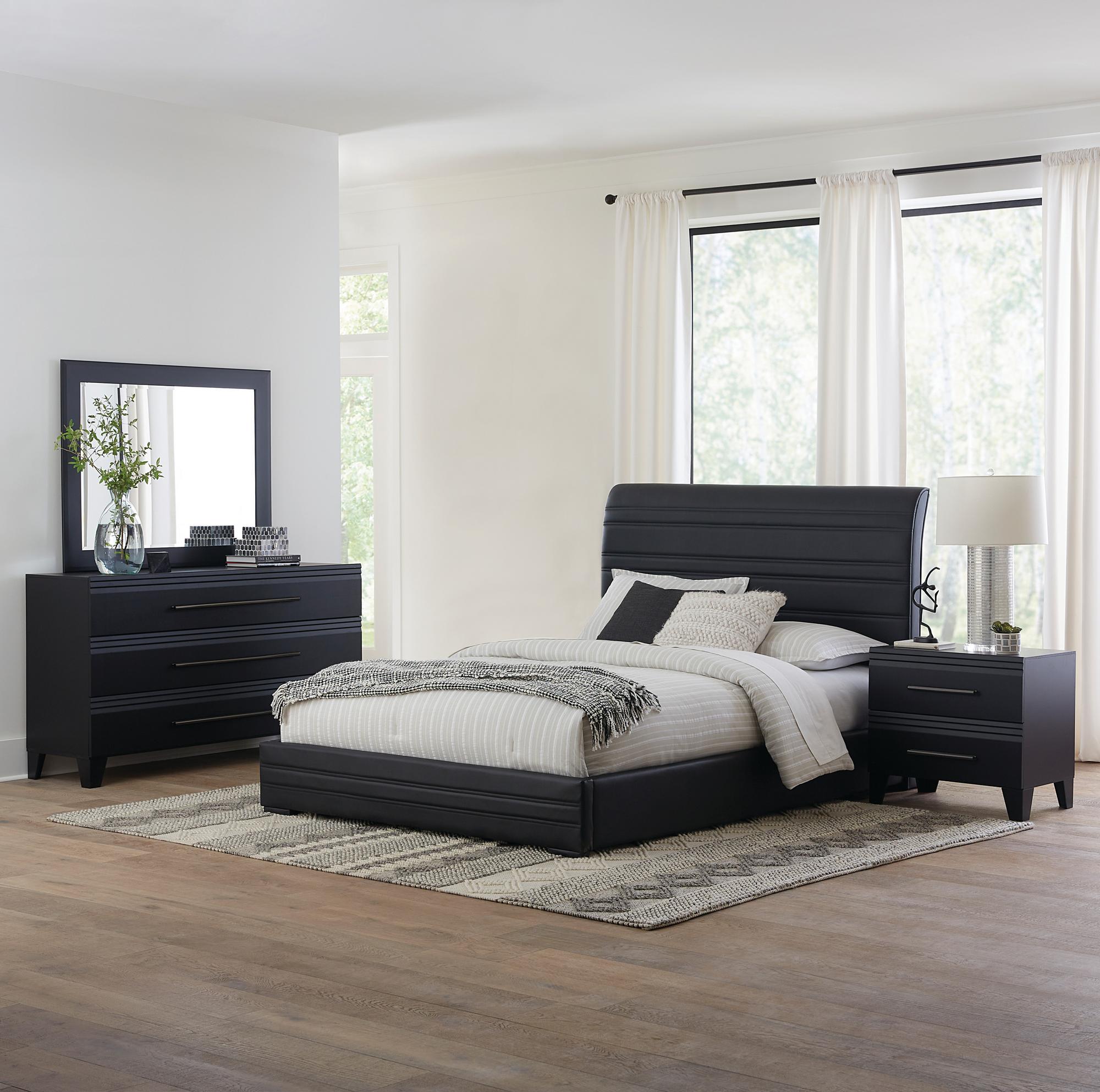 Queen Domestica Bed w/Dresser, Mirror, Nightstand