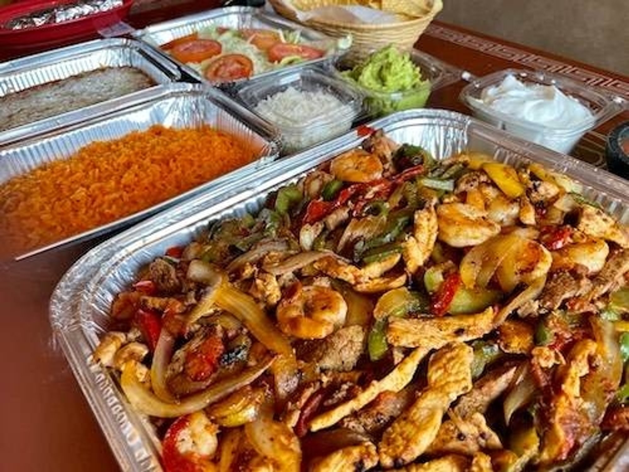 Steak and Shrimp Fajita