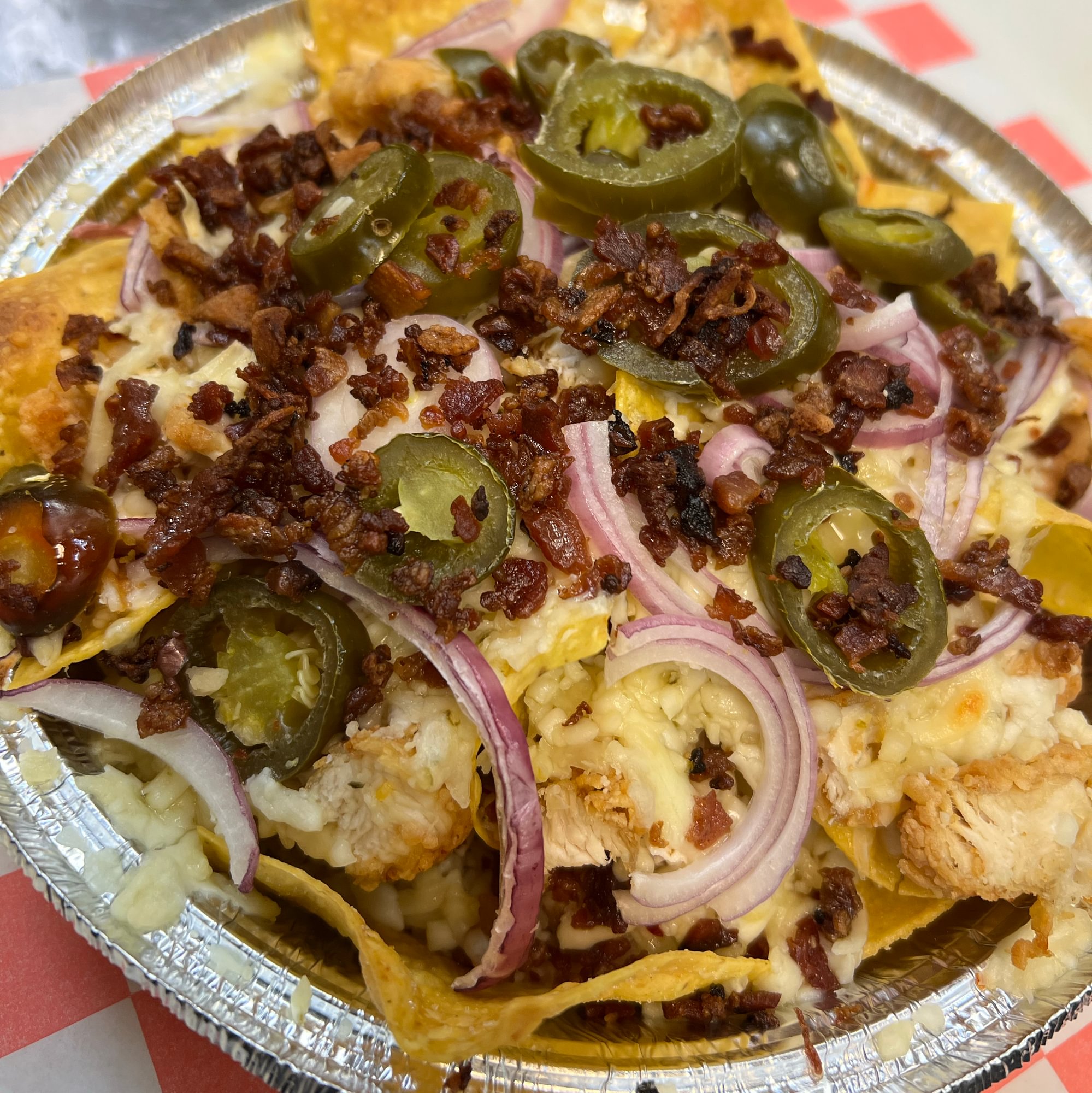 Southwest Style Chicken Nachos
