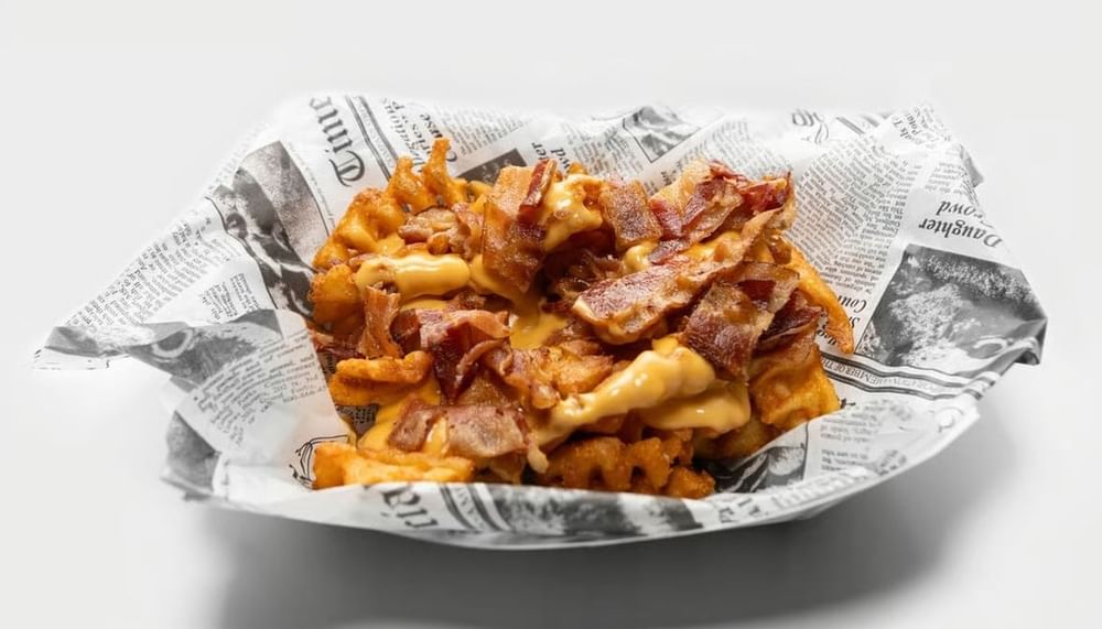 Bacon Cheese Waffle Fries